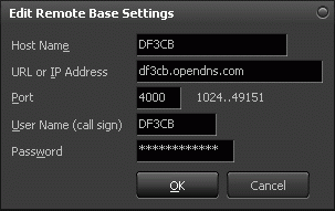 Settings remote connections